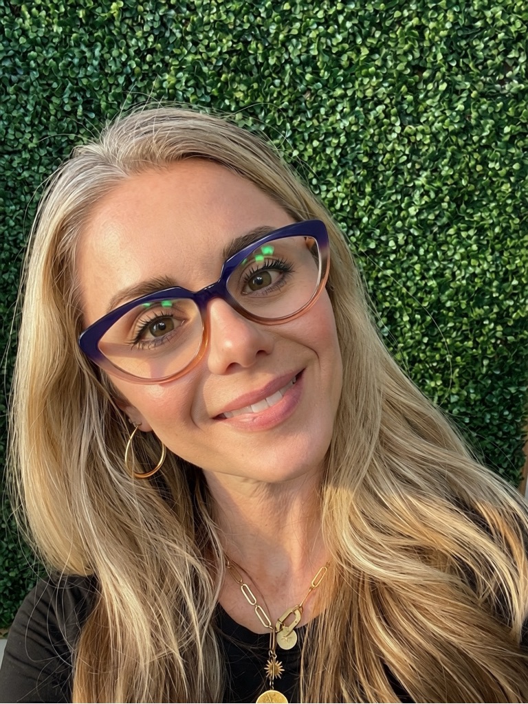 Cat-Eye Two-Tone Eyeglasses - Purple & Peach - L.A. Eyeworks Bendix 192 Frames